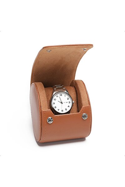 Choice1 علبة ساعات سفر بنية اللون، بفتحة واحدة أو فتحتين أو ثلاث فتحات، مناسب...