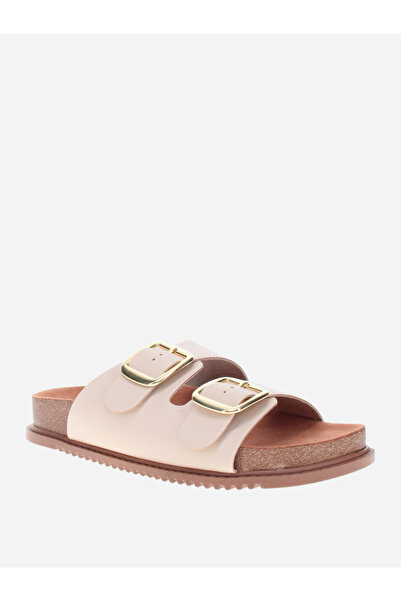 Beira Rio Double Strap Flat Sandals with Buckle