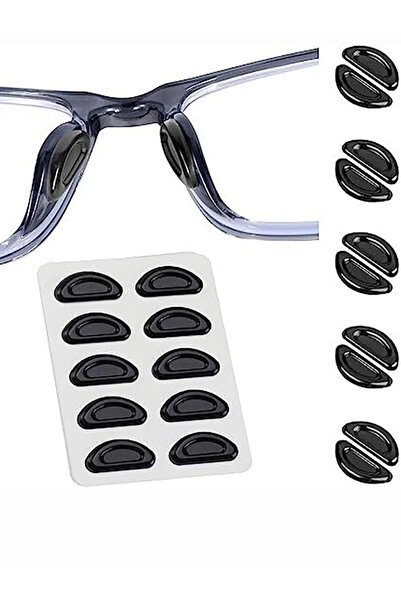 Choice1 أسود - 5 أزواج من وسادات الأنف المانعة للانزلاق للنظارات، مصنوعة من ا...
