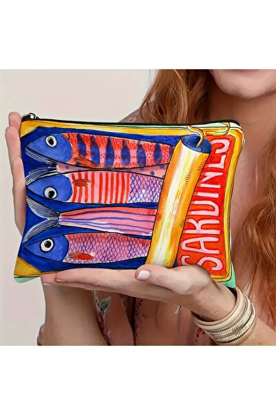 Choice حقيبة مكياج متينة مقاوم للبهتان، مقاس 18×25 سم، مزودة بسحاب - تصميم مس...