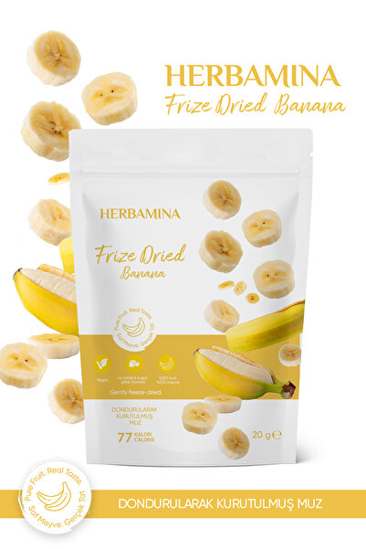 Herbamina Dondurularak Kurutulmuş Muz - 20 gr