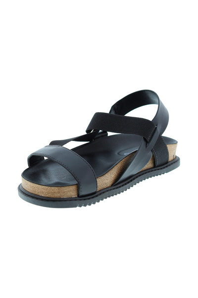 Beira Rio Cross Strap Wedge Heel Sandals