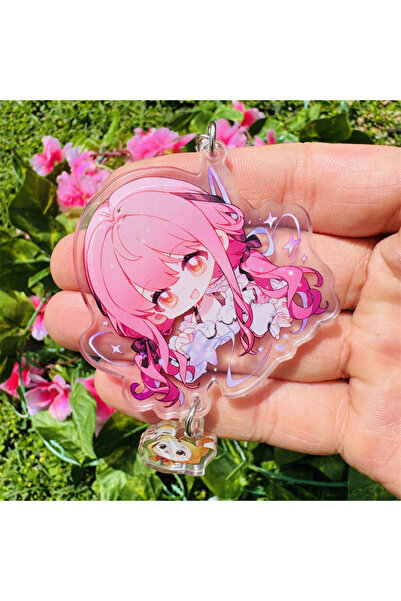 Choice3 2 سلسلة سلسلة مفاتيح لأزياء تنكرية لشخصيات لعبة الأنمي إنفينيتي نيكي