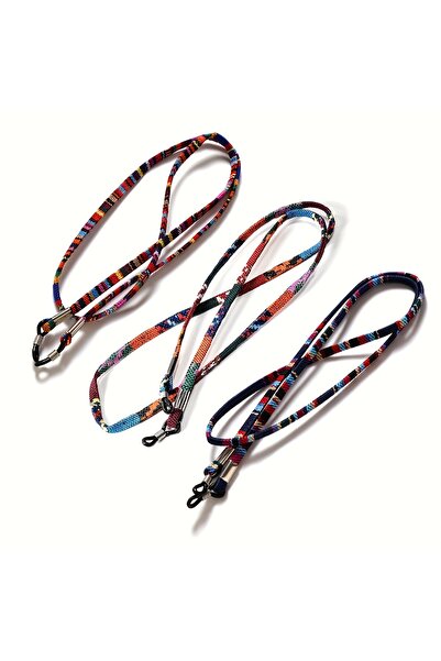 Choice4 3 قطع من حزام تثبيت النظارات الشمسية قطن حول الرقبة، حزام تعليق النظا...