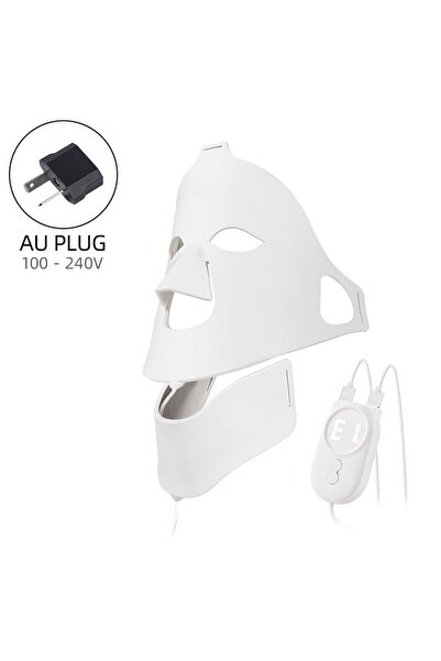 Choice1 قناع وجه سيليكون مزود بإضاءة LED، قابس أسترالي (100-240 فولت)، 7 ألوا...