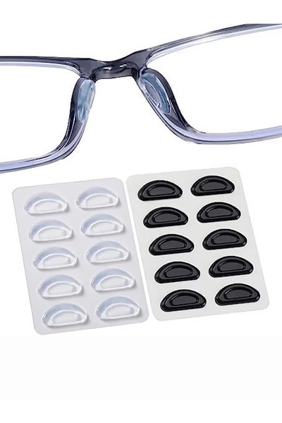 Choice4 مجموعة متنوعة من 10 أزواج و5 أزواج من وسادات الأنف المانعة للانزلاق ل...