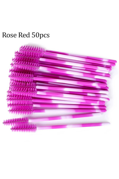 Choice18 15 50pcs Eyelash Brushes Reusable Mascara Wands Applicator Spoolers ...