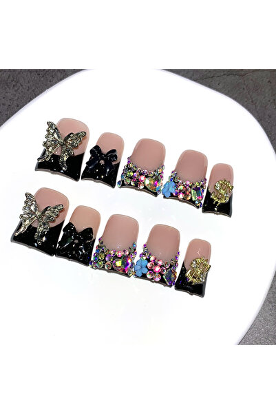 choice2 مجموعة من 10 قطع عالية الجودة، بتصميم أنيق وعصري، مزينة بفراشات ثلاثي...