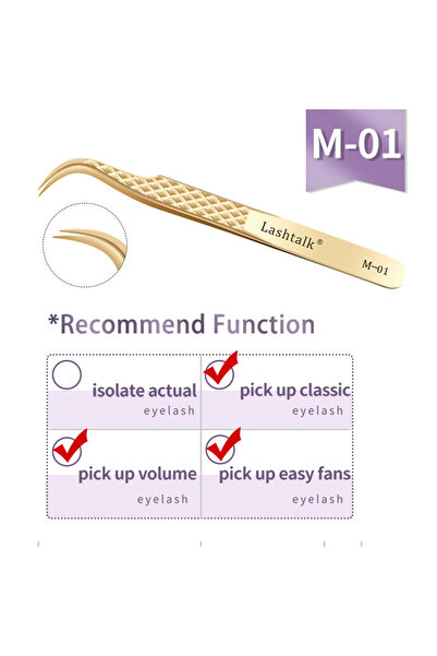 Choice17 ملقط تمديد الرموش M01 من لاش توك، أدوات مكياج من ناجاراكو، مصنوع من ...