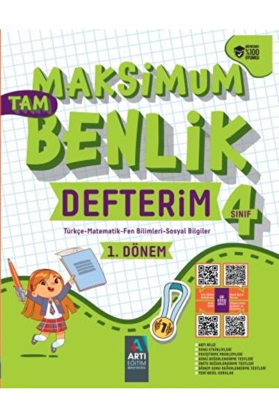 Artı Eğitim Yayınları 4. Sınıf Maksimum Tam Benlik 1. ve 2. Dönem Defterim Seti