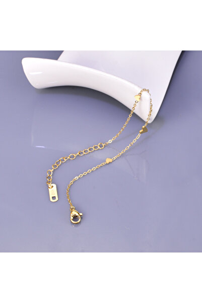 Choice سوار نسائي من الفولاذ المقاوم للصدأ بلون ذهبي، بتصميم بسيط وأنيق، مناس...