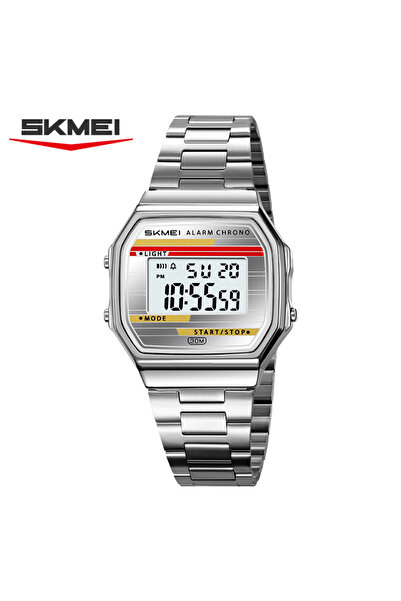 Choice1 ساعة سكيمي سيلفر 2514 الإلكترونية الرجالية العصرية متعددة الوظائف الم...