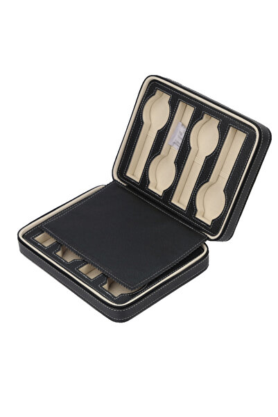 Choice HSLL8W 2/4/6/8/10/12 Slots Watch Suitcase Organizer Portable Zipper Wa...