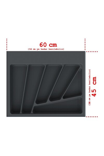 FeyzaDesign Çekmece içi kepçelik, 60x45 cm, kumlu yüzeyli, pratik kullanım