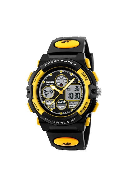 Choice Skmei Yellow Back Light Dual Time Display Sports Kids Watches Children...