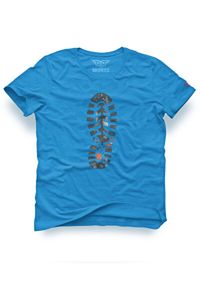 Tarrzzcom Unisex Design Tshirt Footprint Printed T-Shirt