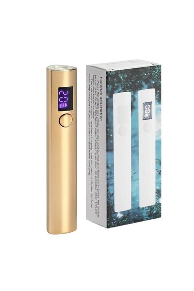 choice2 مجفف أظافر محمول سريع الجفاف بمنفذ USB YZ07 ذهبي، مصباح أظافر LED بال...