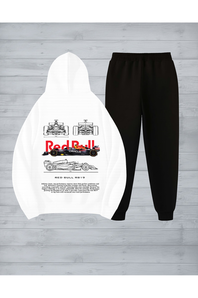 Flaubert Men's Printed Redb Oversized Sweatshirt - Sweatpants 2-Piece Set