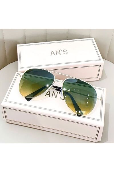 Choice1 نظارات شمسية خضراء متدرجة الألوان للرجال، إطار كبير، تصميم طيار، عدسا...