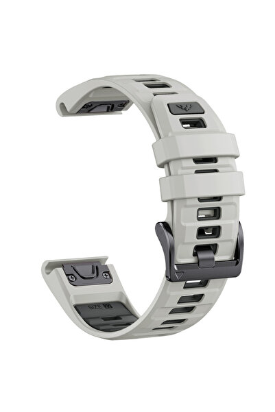 Choice20 سوار ساعة QuickFit مقاس 26 مم، رمادي ضبابي/رمادي داكن، مطابق تمامًا ...