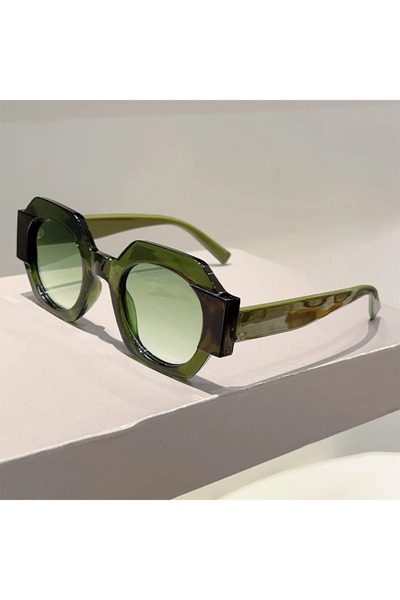 Choice without case green-gradient green KAMMPT Polygon Rim Sunglasses Men 20...