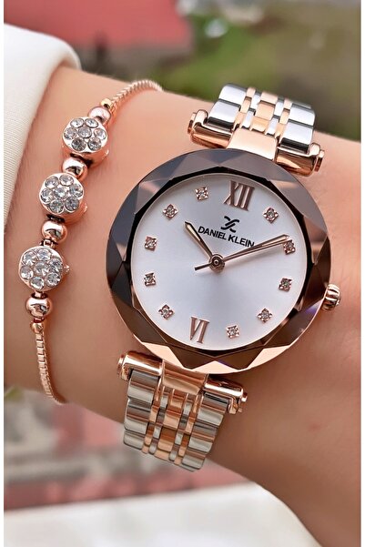 Daniel Klein Brand Original - Rose Silver Color - 2 Year Warranty Women's Wri...