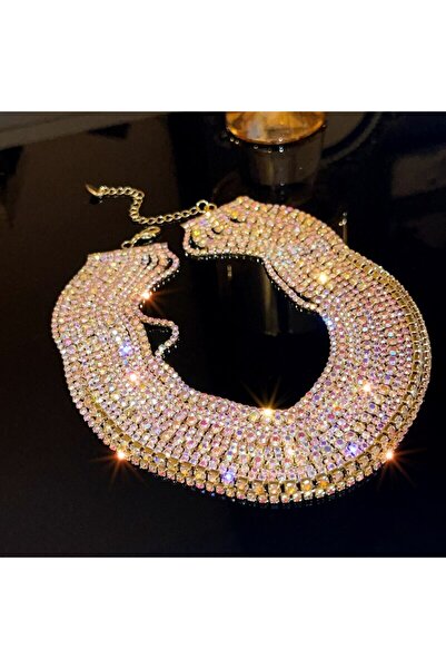 Choice rhinestone necklace Shiny Full Rhinestone Choker Necklace For Women Tr...