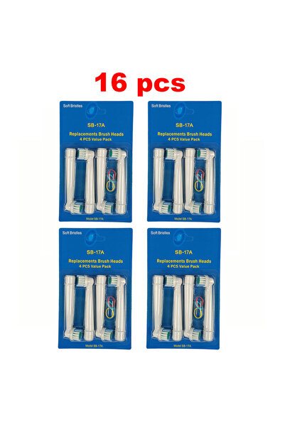 Choice3 16 pcs 4 PCS /set Electric Toothbrush Replaceable Head Tooth Brush He...