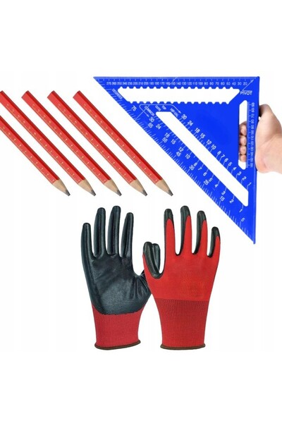 zola Set echer tamplar 90°/45°, aluminiu, 300x430 mm, cu accesorii