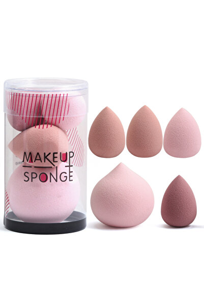 Choice Pink 5-Pack Mini Beauty Blender Sponge Set – Travel Size Makeup Sponge...