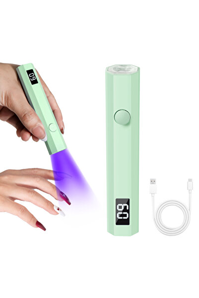 Choice MD0058-G Portable Handheld Mini Nail Lamp for Gel Polish Quick Dry Fla...