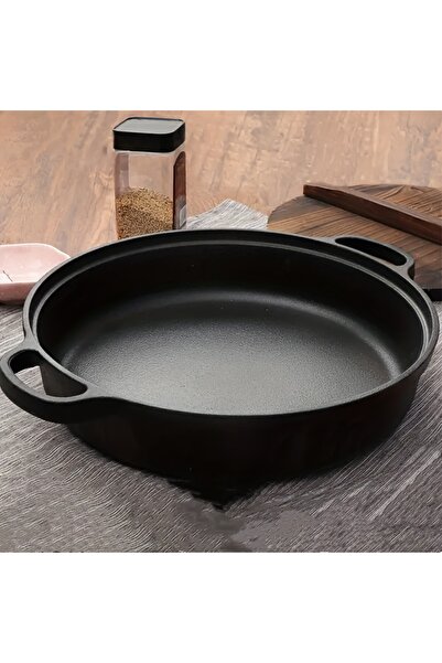 Choice black 1PC Cast Iron Skillet, Non-Stick & Rust-Resistant. Perfect for I...