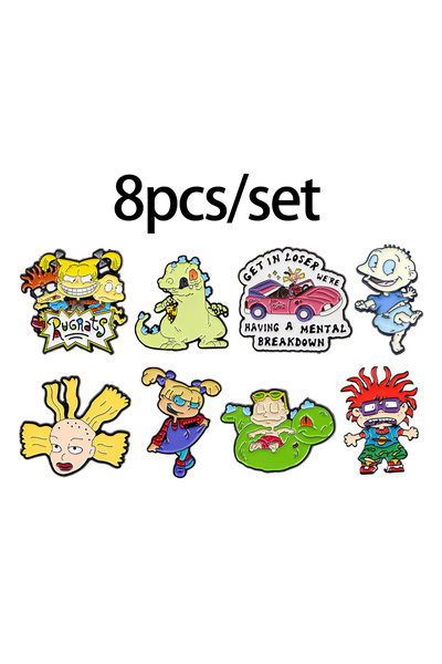 choice2 17 دبوسًا مطليًا بالمينا على شكل شخصيات كرتونية من الأنمي، دبابيس دين...