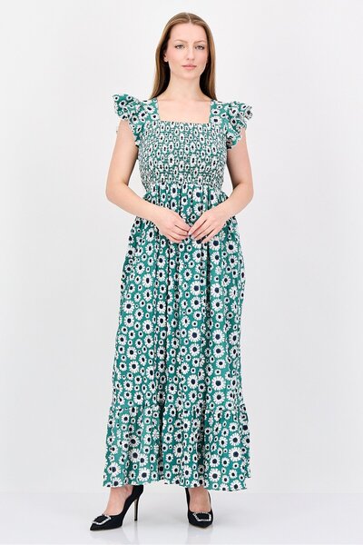 freesoul Women Floral Print Maxi Dress, Multicolor