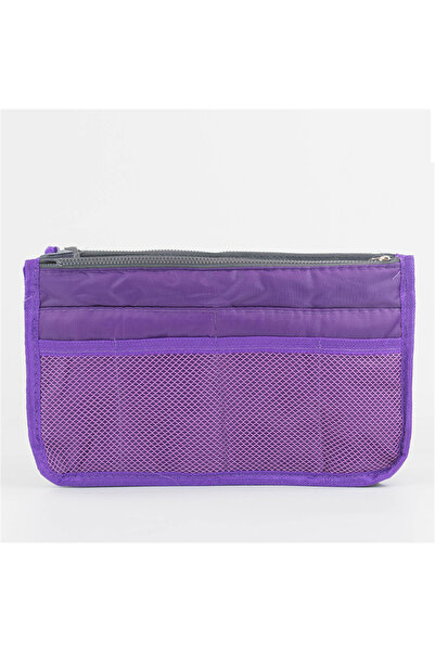 Choice12 purple Multifunctional Bi-fold Storage Bag Double Zipper Large Capac...