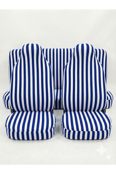 Vemaks Oto Aksesuar Çizgi Desenli Zebra Servis Kılıfı Oto Koltuk Kılıfı