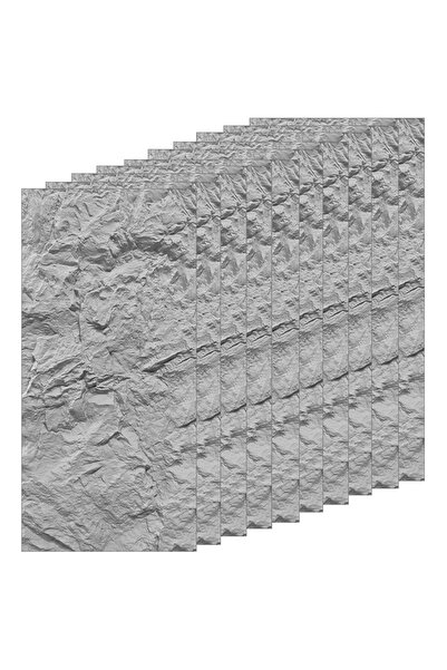 Teno Set of 10 Teno® Decorative Exterior Panels, durable, waterproof, fire-re...