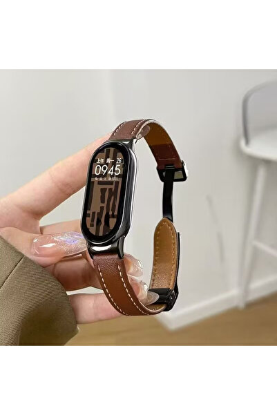 Choice6 سوار ساعة بني اللون لسوار Mi Band 10، متوافق مع سوارات Smart Band 10 ...