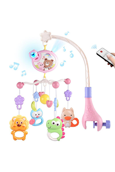 Leon Lifestyle A musical crib for children with moving lights and animated sc...