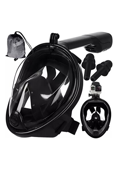 Trizand Маска за шнорхелинг с тръба, размер S/M, система DryTop, против замъг...