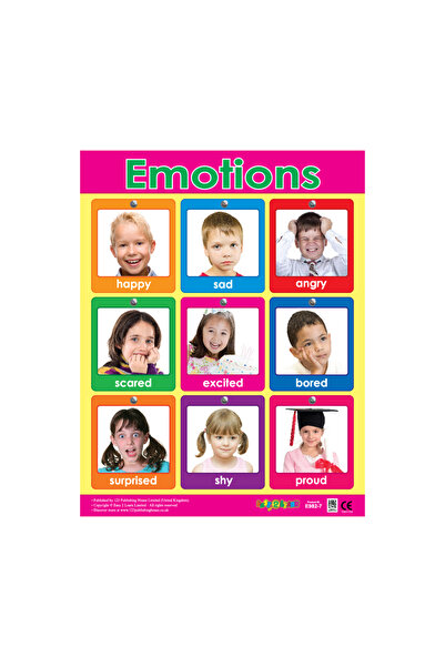 123Publishing House المشاعر - لوحة جدارية باللغة الإنجليزية