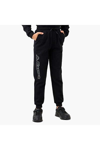 Kappa Logo Print Joggers with Pockets