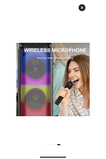 AMIN Boxa Bluetooth, Portabilă, Iluminare LED, Difuzor Puternic, Negru, 660x2...