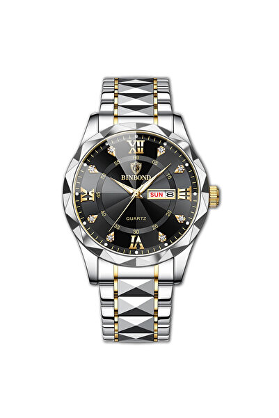 Choice1 JAN-Black Binbang B2521 Men's Watch Waterproof Night Glow Double Cale...