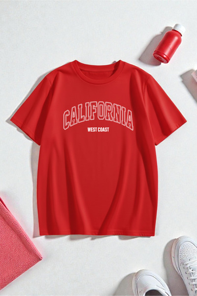 uyguntarz Unisex West Coast Printed Oversize T-shirt