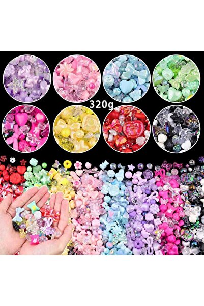 Choice27 Random mix 8 bags 1bag Mixing Style Candy Color Acrylic Beads For DI...