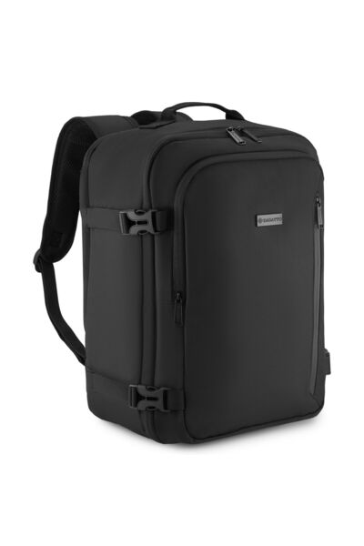 zagatto Rucsac de călătorie pentru avion, negru, bagaj de mână 40×30×20 cm, W...