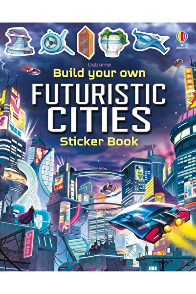 Usborne Napravite svoje futurističke gradove - knjiga sa nalepnicama