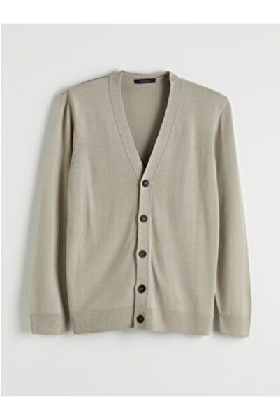 LC Waikiki Standard Mold V-Neck Men's Knitwear Cardigan