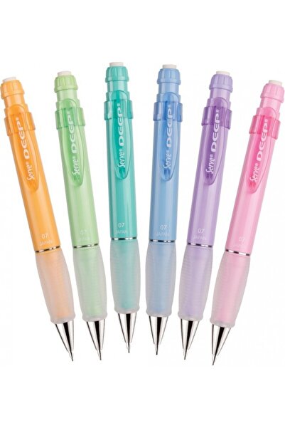 Elegance Serve Deep Tip Pencil - Pastel Series 6-Pack